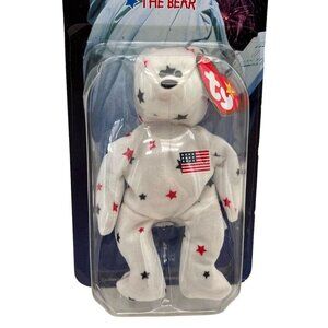Ty Beanie Baby Glory The Bear 1998 McDonalds Exclusive Collectible Stars & Strip